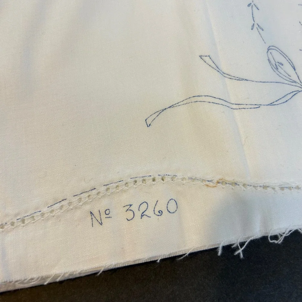 Vintage Minuet Stamped Floral Pillow Tubing #3620 To Embroider 64x21‎ NOSWT